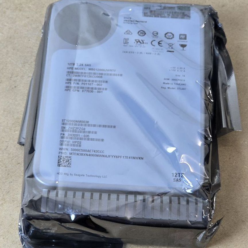 [ST12000NM002G] Жесткий Диск Hpe 12tb Sas Hdd - Новые St12000nm002g