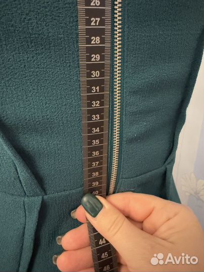 Платье изумрудное H&M