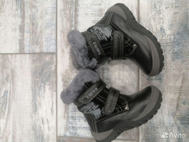 Зимние ботинки из нат. Кожи 22 размер Kapika