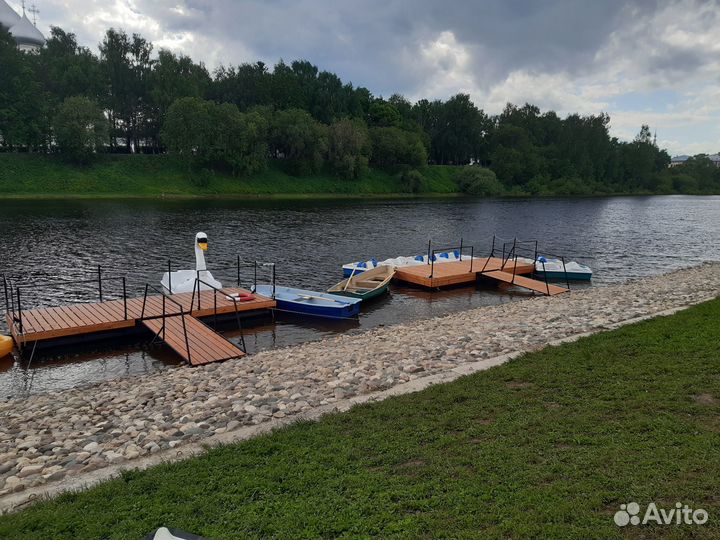 Причал для катера,плот,понтон из пнд