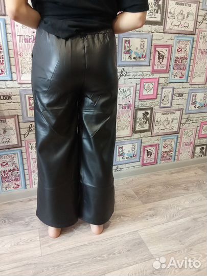 Брюки кожаные
