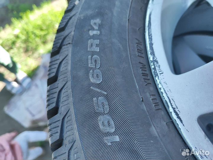 Зимняя резина r14 бу на литье