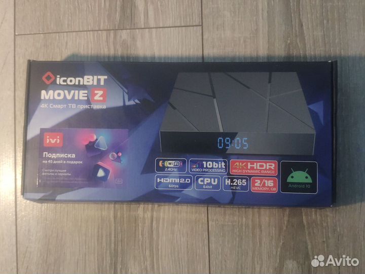 Тв приставка android 10 4k iconbit movie z