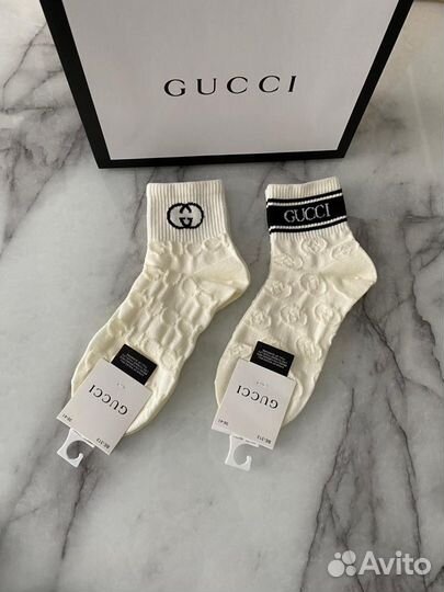Носки Dior, Gucci, Chanel набор 5 пар