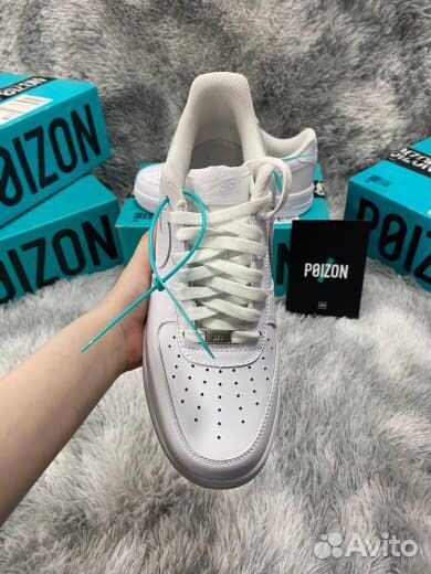 Nike Air Force 1 White Белые Оригинал Poizon