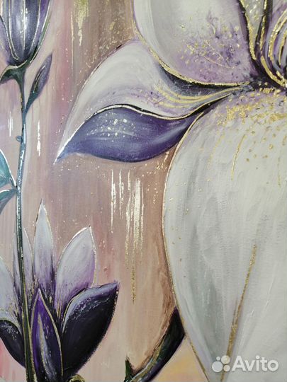 Картина большая / картина цветы