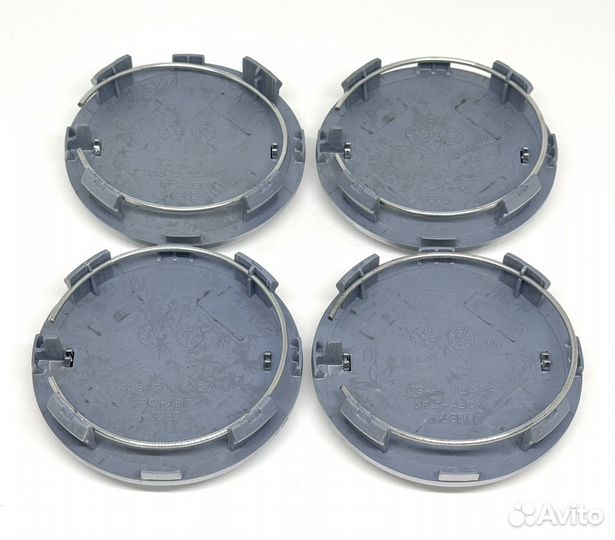 Колпачки на литые диски Nissan, 85 мм, серебро