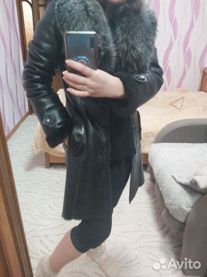 Женская натуральная дубленка