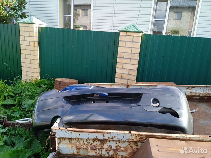 Бампер задний рено логан