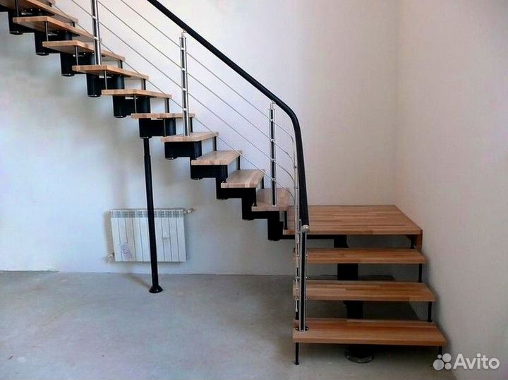 Перила деревянные с установкой