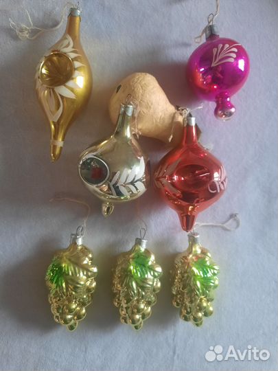 Елочные игрушки советские СССР