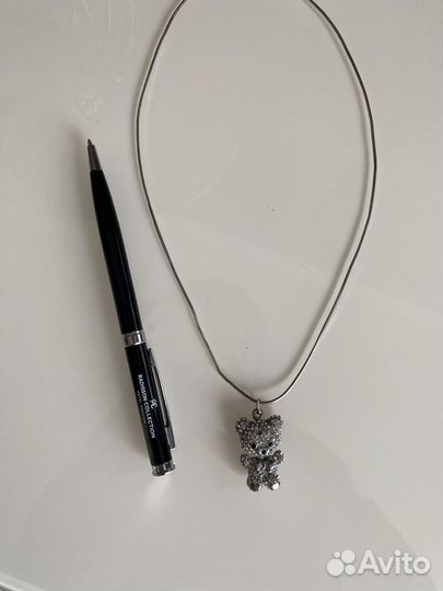 Подвеска Мишка и серебряная цепочка