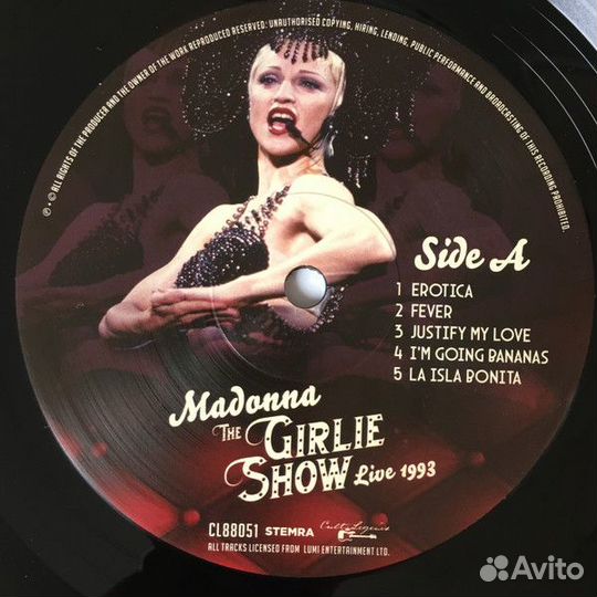 Виниловая пластинка madonna - THE girlie show live