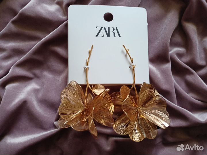 Серьги zara. Оригинал. Новые