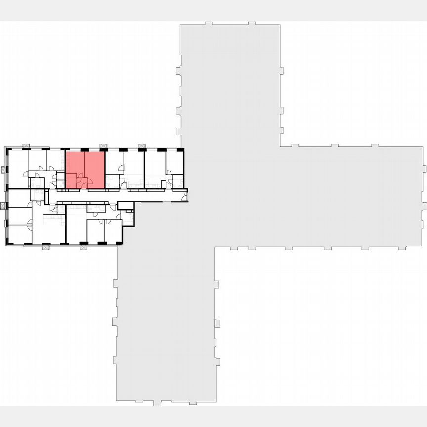 1-к. апартаменты, 39,1 м², 23/30 эт.