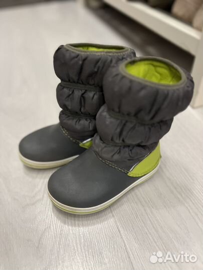 Сапоги детские резиновые утепленные crocs C 10