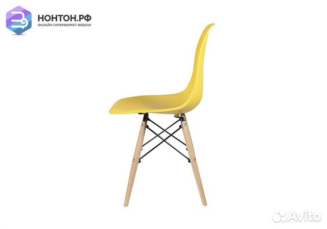 Стул обеденный Eames DSW желтый