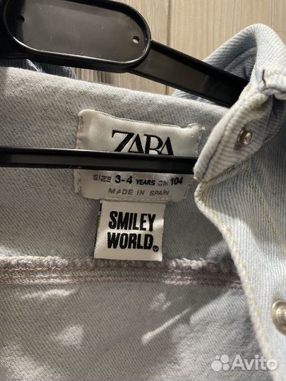 Джинсовая куртка - рубашка Zara 104