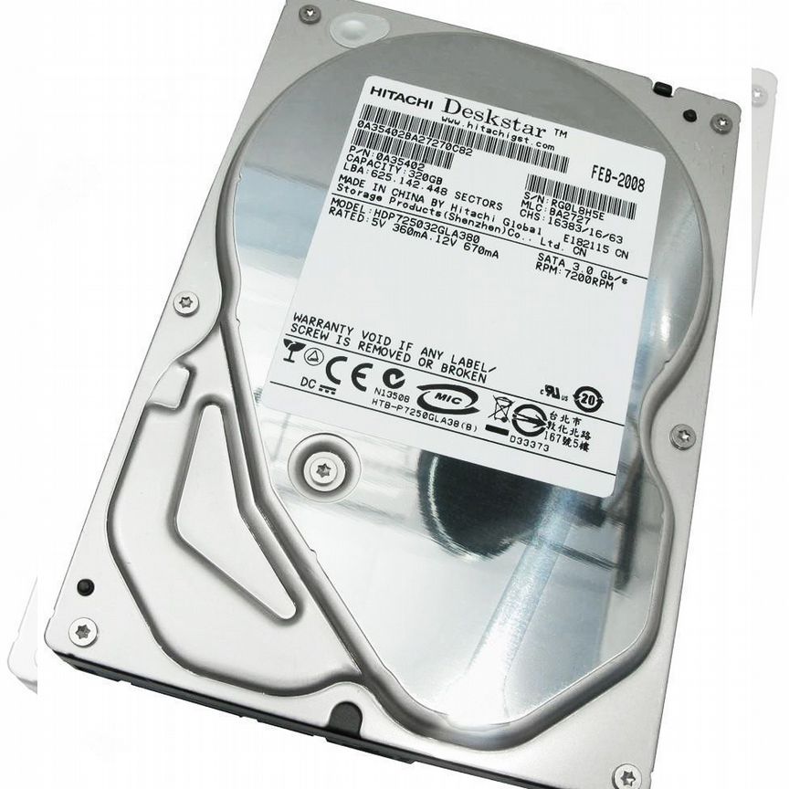 [HDP725032GLA380] Жесткий Диск Hitachi 320gb Sata2 Hdp725032gla380