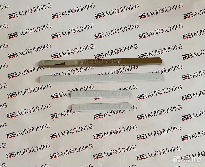 Накладки на пороги Chevrolet Lacetti (хром)
