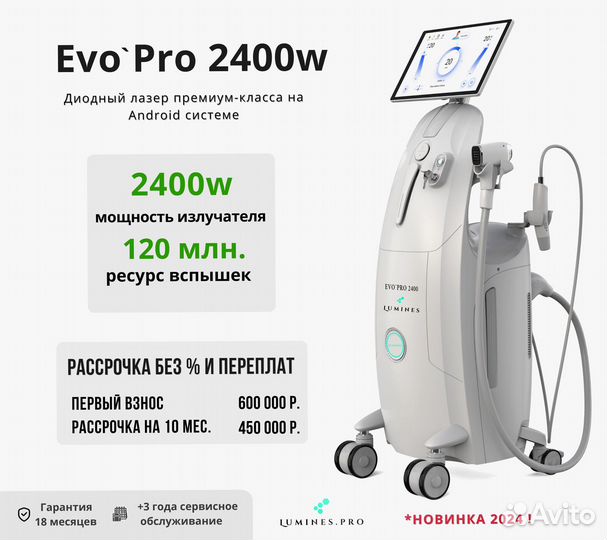 Диодный лазер Люминес’ EvoPro 2400 Вт