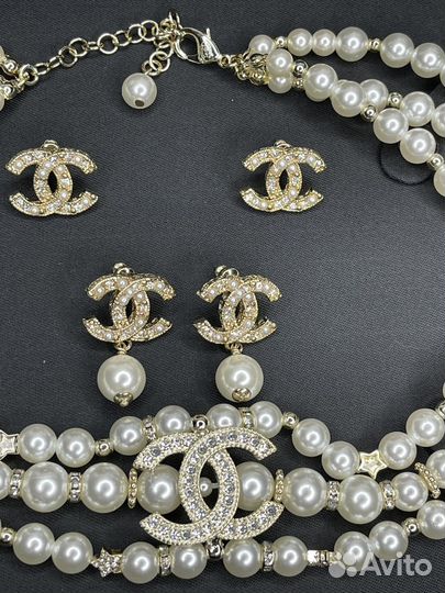 Chanel колье, браслет новое