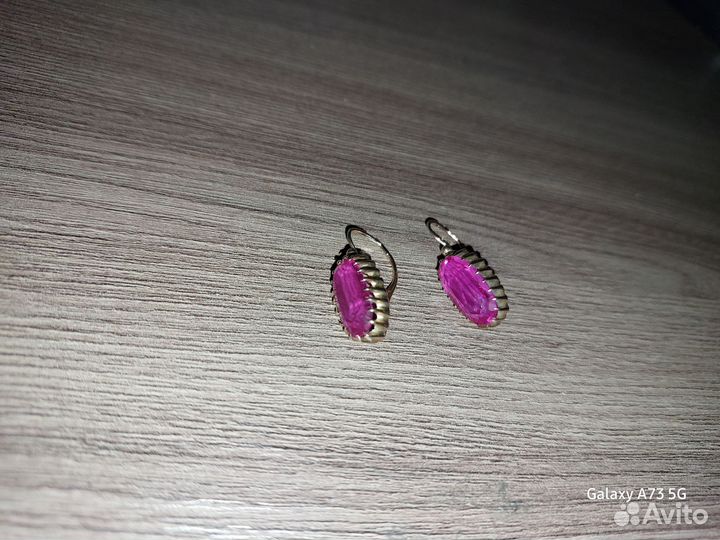 Золотые серьги 583 пробы СССР