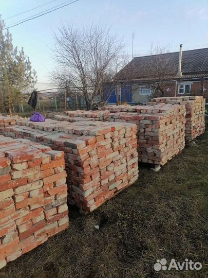 Кирпич красный бу