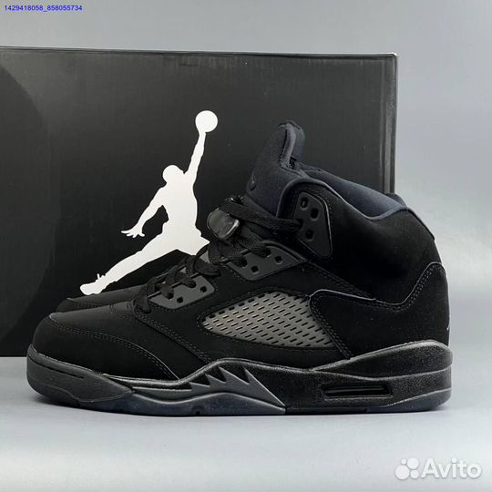 Кроссовки Nike Jordan 5 Black Cat (Арт.86260)