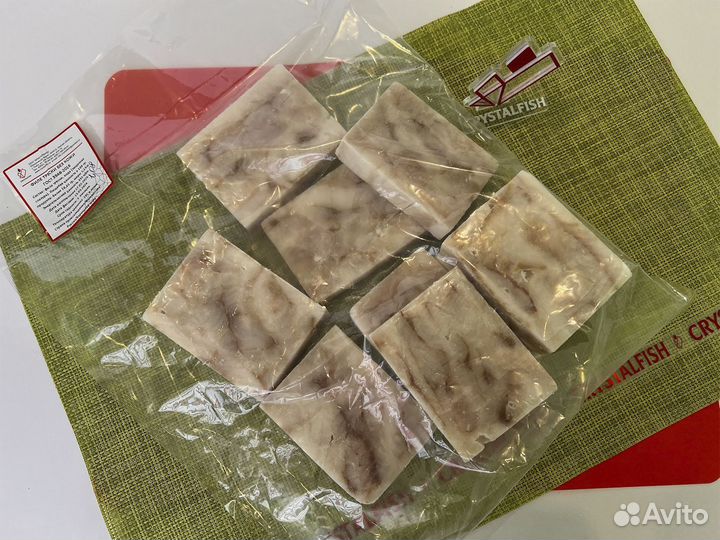 Филе трески без кожи (кубики), свежемороженое