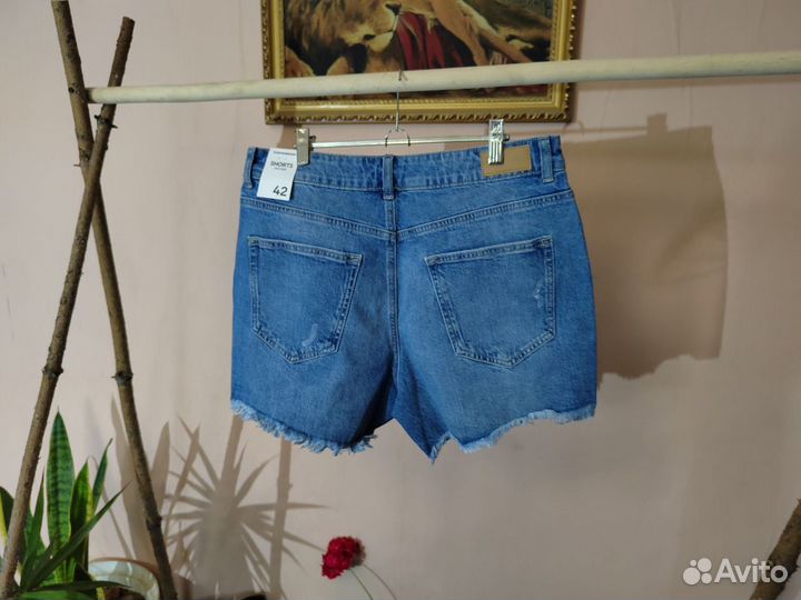 Шорты джинсовые женские, р 48