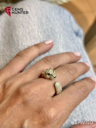 Кольцо золотое Cartier panthere