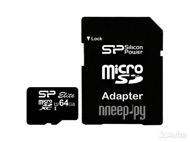 64Gb - Silicon Power MicroSD Class 10 Elite UH