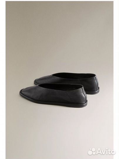 Кожаные балетки Zara