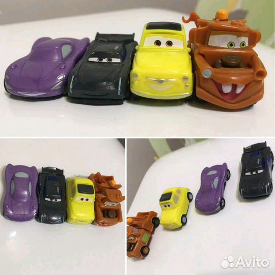 Игрушки от Киндер сюрприз Тачки Ниндзя Мопсы Марве