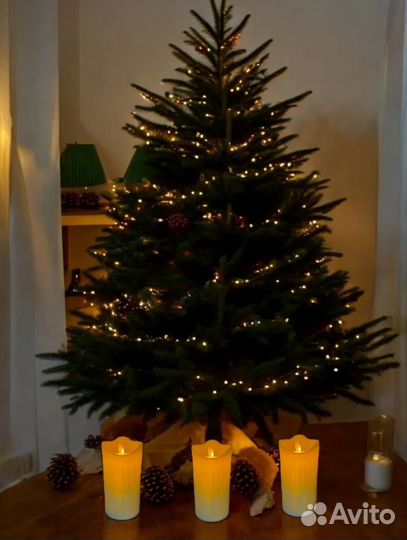 Светодиодные свечи бежевые