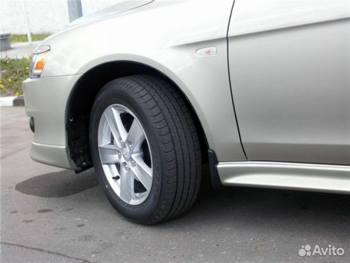 Брызговики на пороги для Mitsubishi Lancer X