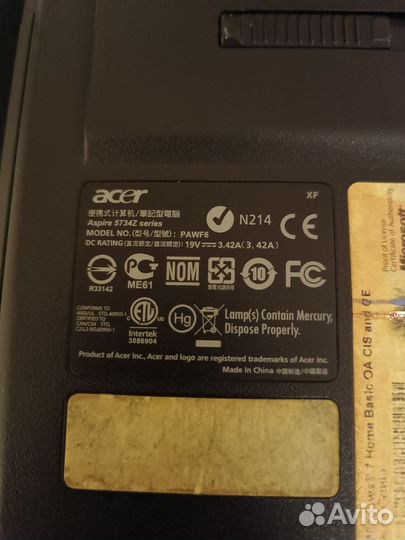 Ноутбук acer