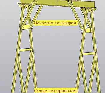 Мпу козловой кран 2Т