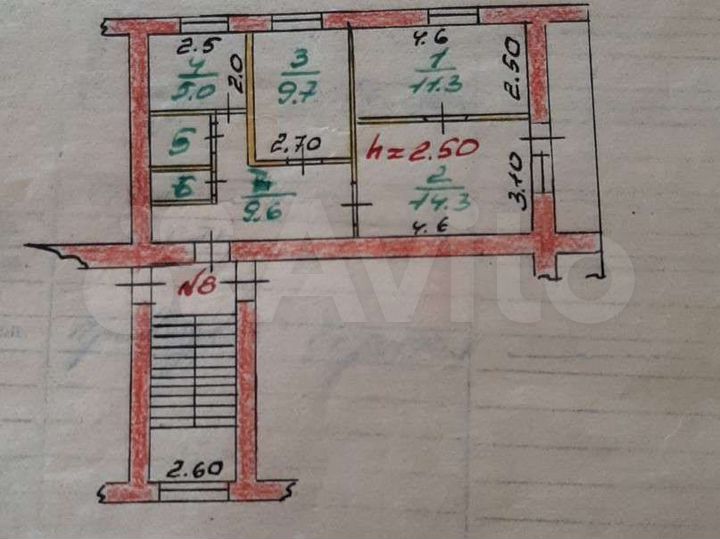 Аукцион: 3-к. квартира, 59,3 м², 3/3 эт.