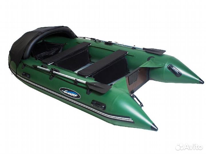 Надувная лодка gladiator C420AL зеленая
