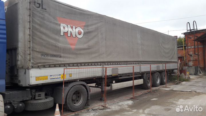 Тент и настройка для П-образного полуприцепа krona