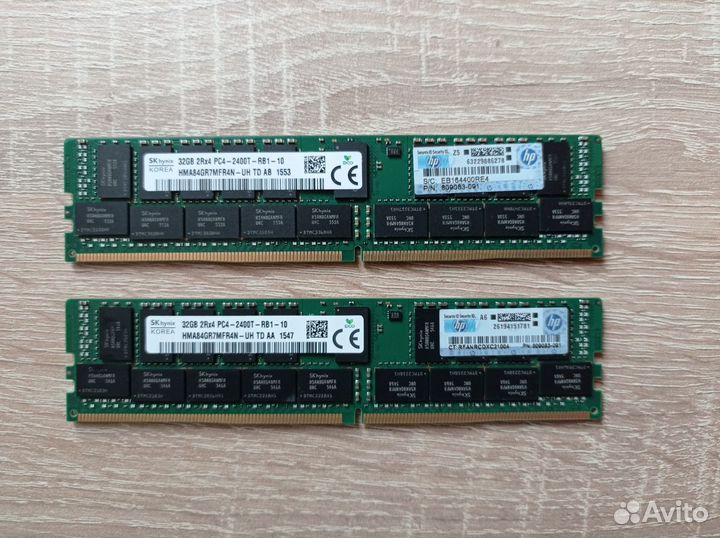 32gb 2400 MHz rdimm HPE 809083-091