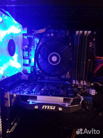 Игровой пк GeForce GTX1050 + Монитор и Гарнитура