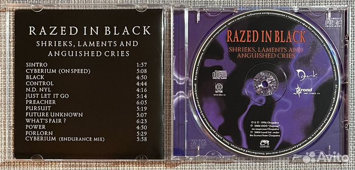 Razed In Black - Shrieks, Laments And. Cries CD