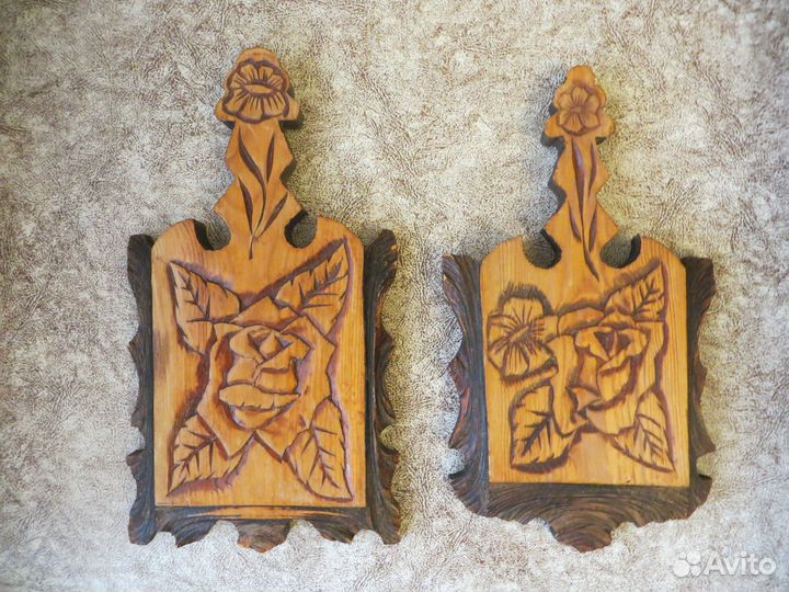 Подарочные разделочные доски из дерева (2 штуки)