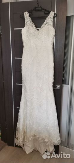 Свадебное платье 46 48 А силуэт цвет айвори