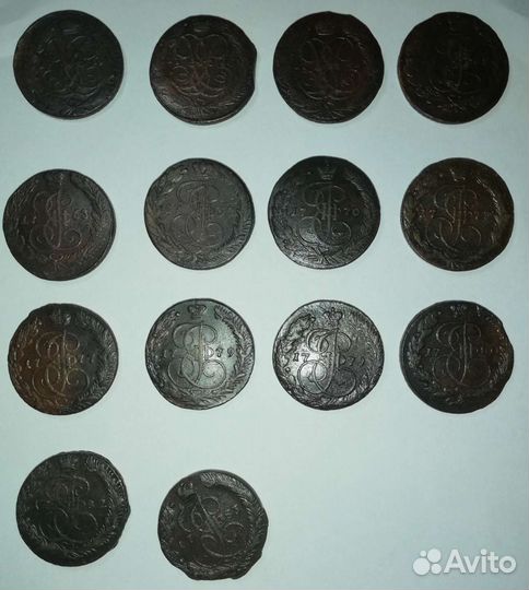 Монеты ем. 1759 - 1783