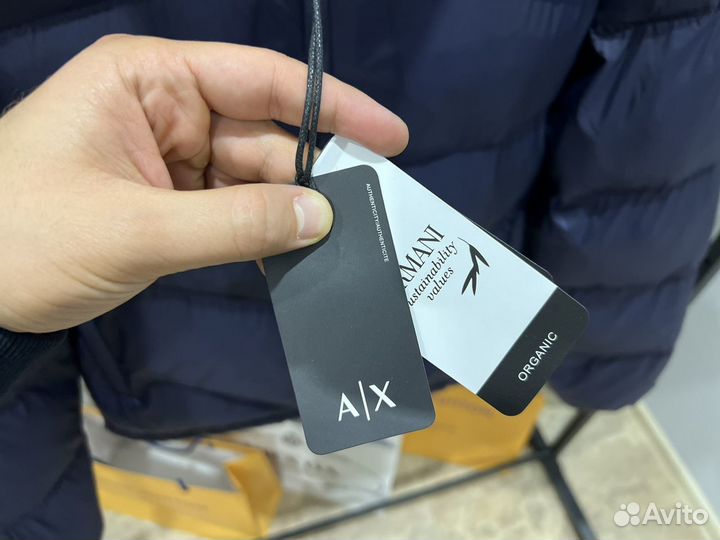 Зимняя мужская куртка пуховик Armani exchange