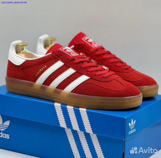Кроссовки Adidas Gazelle Red (Арт.86428)